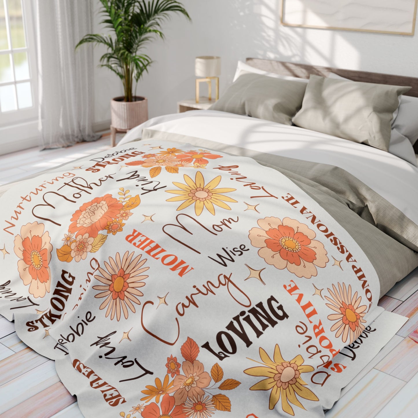 Personalized Mom Blanket Gift For Mother