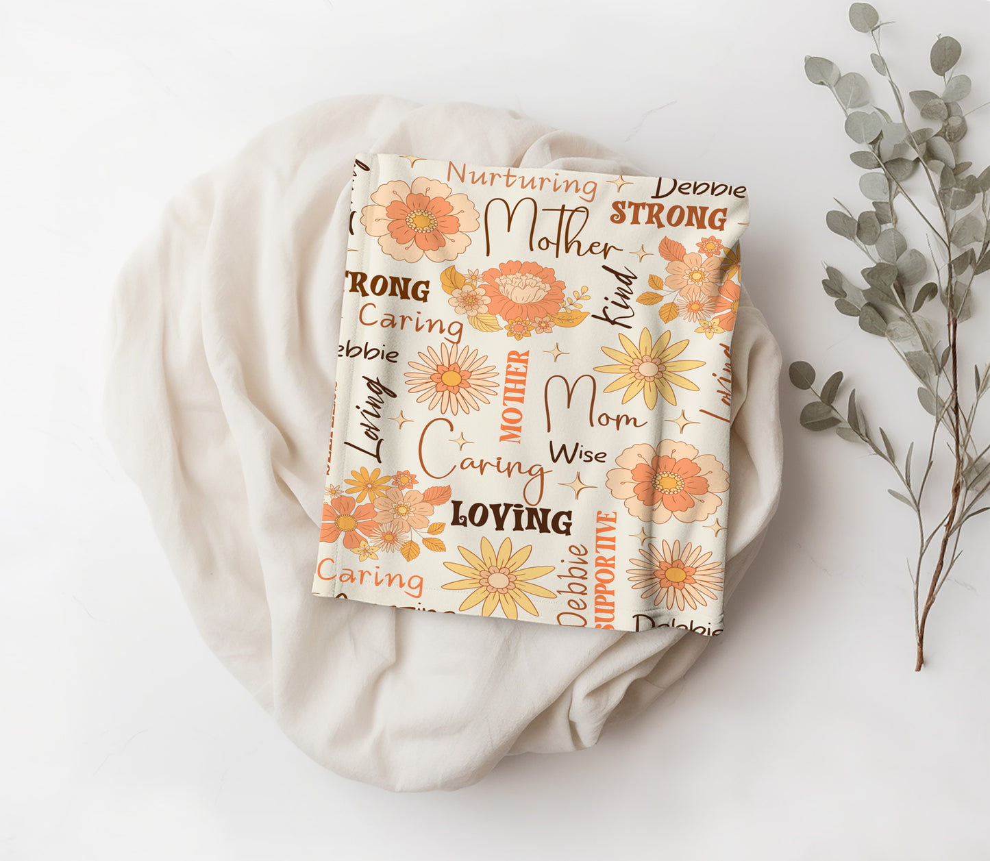 Personalized Mom Blanket Gift For Mother