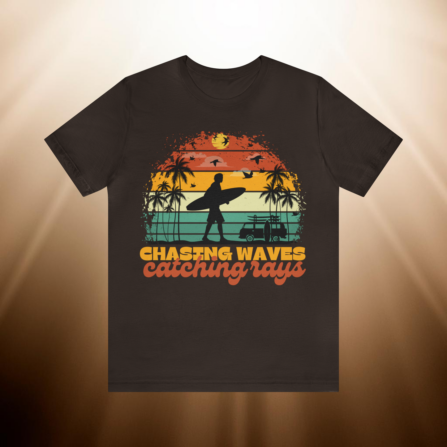 Unisex Retro Summer Surfing Beach Shirt
