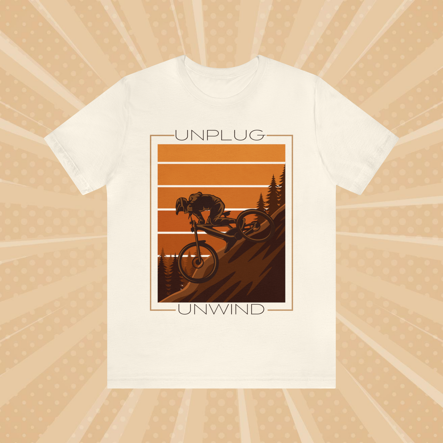 Mountain Bike Graphic Tee Shirt