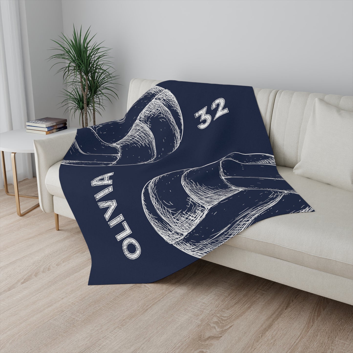 Custom Volleyball Blanket Personalized Volleyball Gift