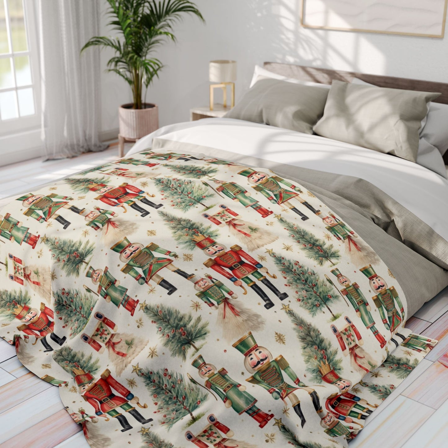 Nutcracker Blanket Holiday Throw Blanket