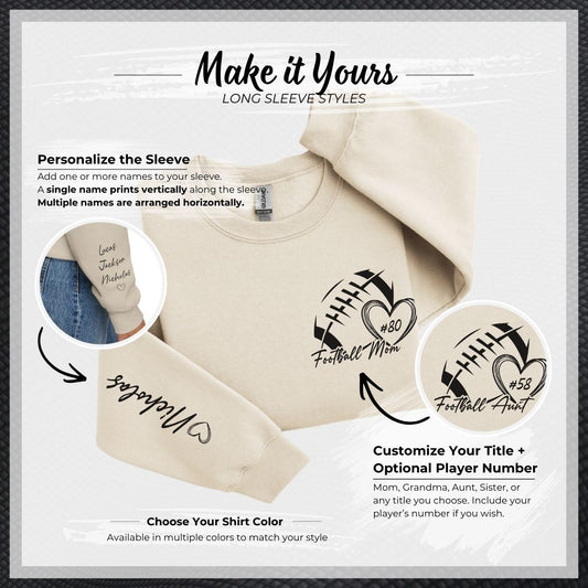 Personalized Football Sweatshirt