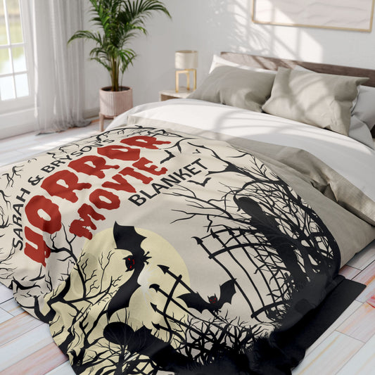 Personalized Horror Movie Blanket