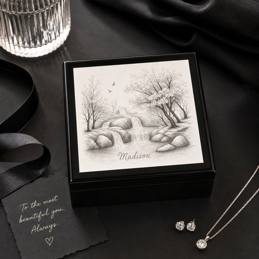 Personalized Waterfall Keepsake Box