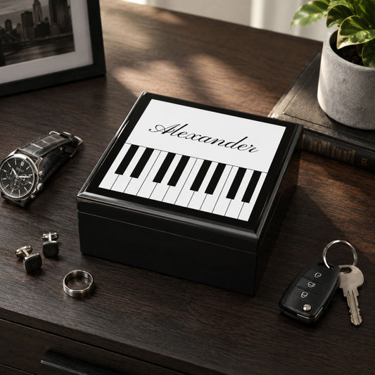 Personalized Piano Keepsake Box