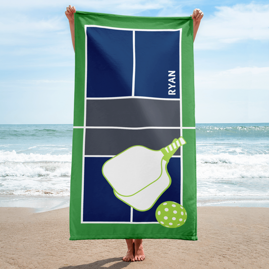 Custom Pickleball Beach Towel