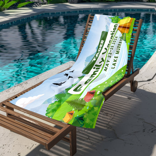 Family Reunion Gift Personalized Lake Towel Family Vacation Gift