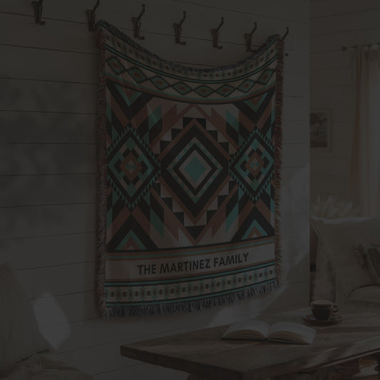 Custom Southwestern Woven Blanket