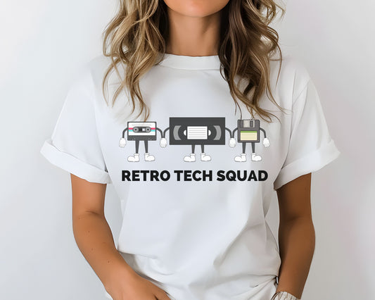 Retro Tech Squad Funny Retro Throwback Shirt