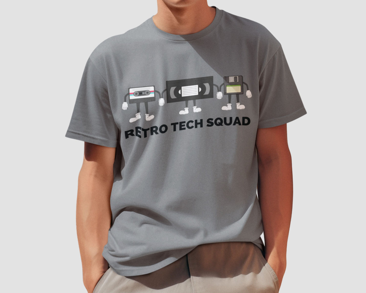 Retro Tech Squad Funny Retro Throwback Shirt
