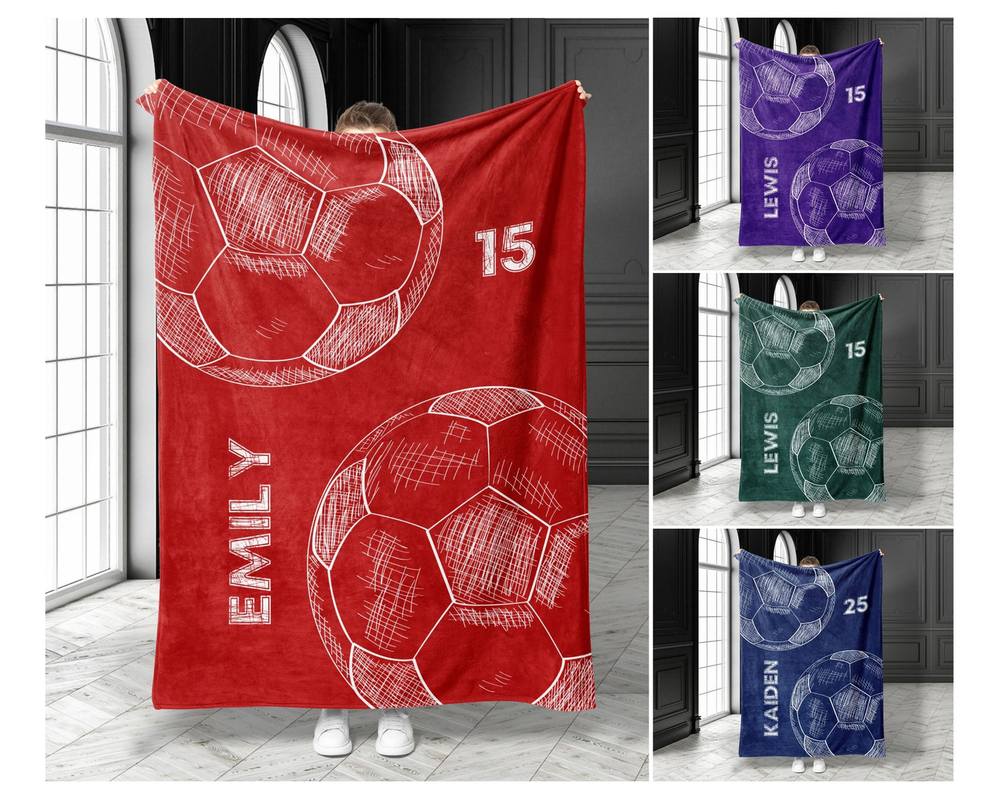 Personalized Soccer Blanket