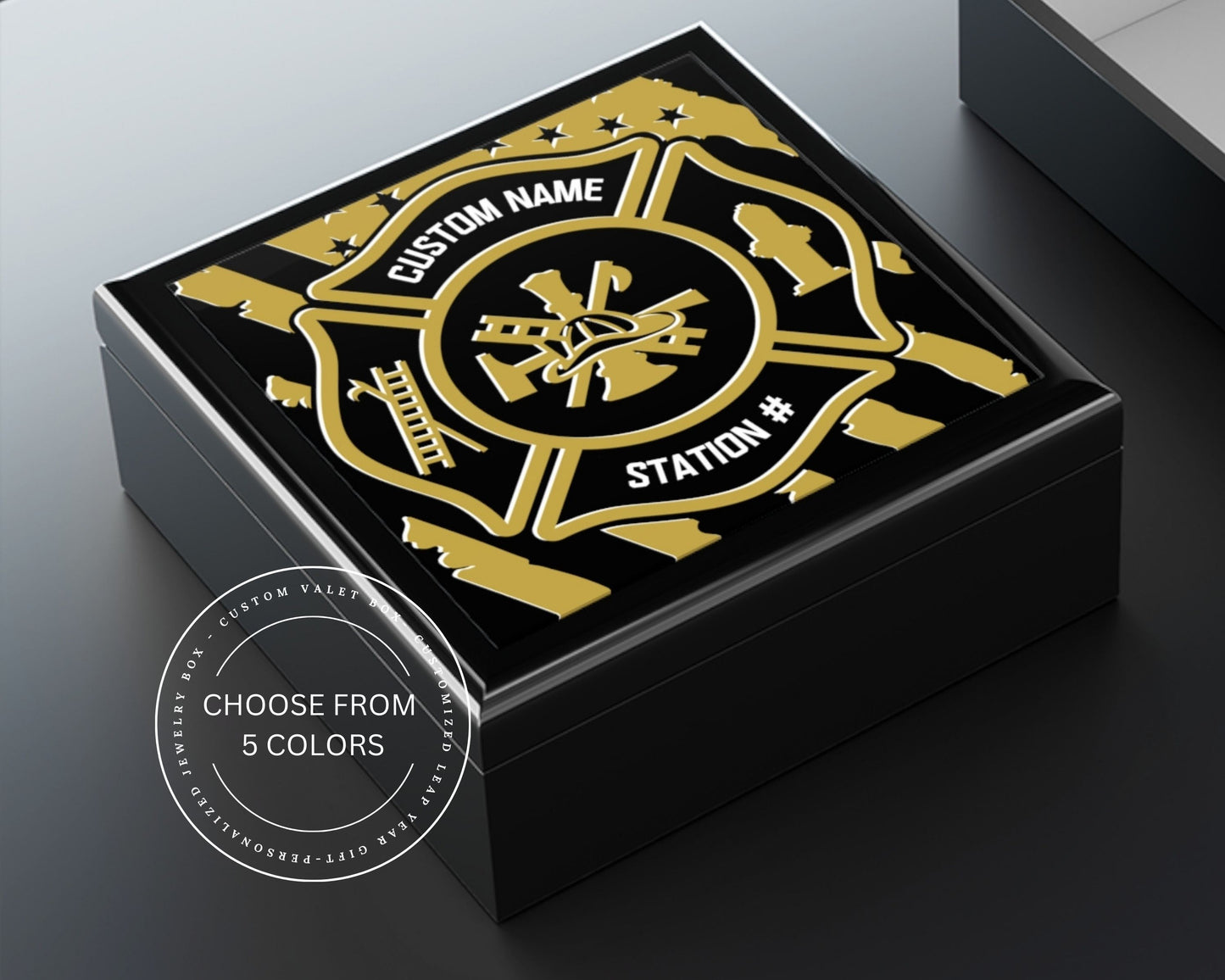 Valet Box Personalized Gift For Firefighter