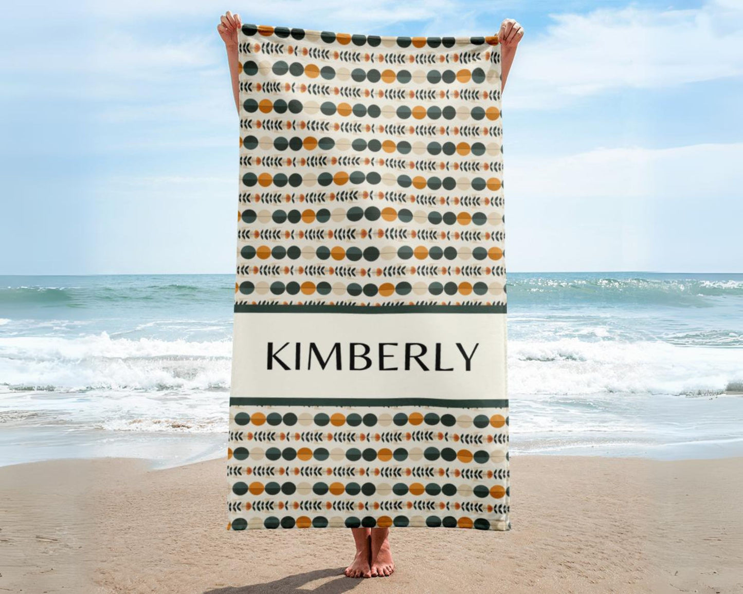 Personalized Beach Towel Custom Summer Gift