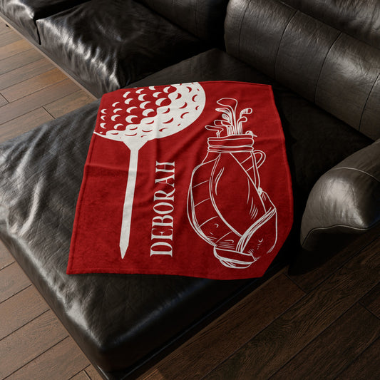 Personalized Golf Blanket Gift for Golfer
