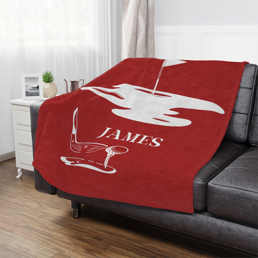 Personalized Golf Blanket Gift for Golfer