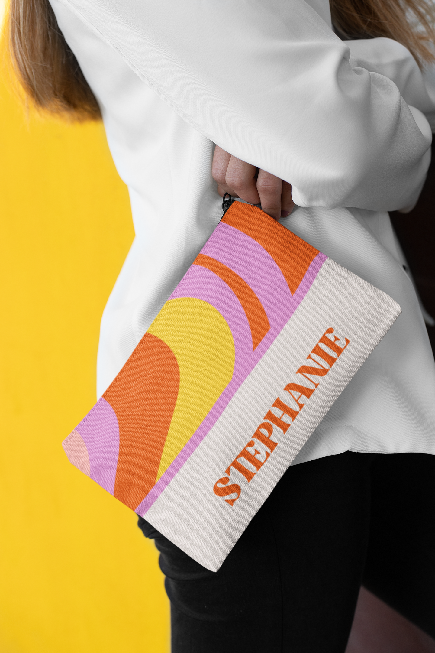 Personalized Retro Pencil Case Back to School Gift