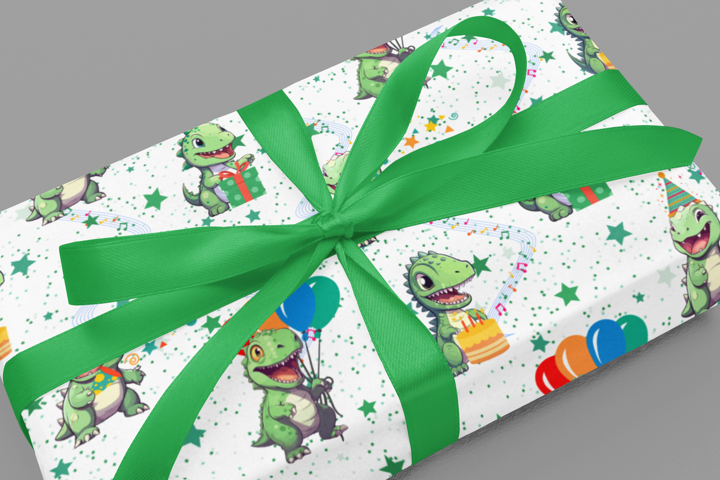 Dinosaur Wrapping Paper Birthday Wrapping Paper Roll Cute Gift Wrap For Kids Birthday 6 Foot Roll Gift Wrapping For Dinosaur Lover Gift