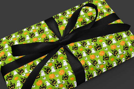 Ghost Wrapping Paper Cute Halloween Wrapping Paper 6 Foot Holiday Wrapping Paper Roll Halloween Birthday Wrapping Paper