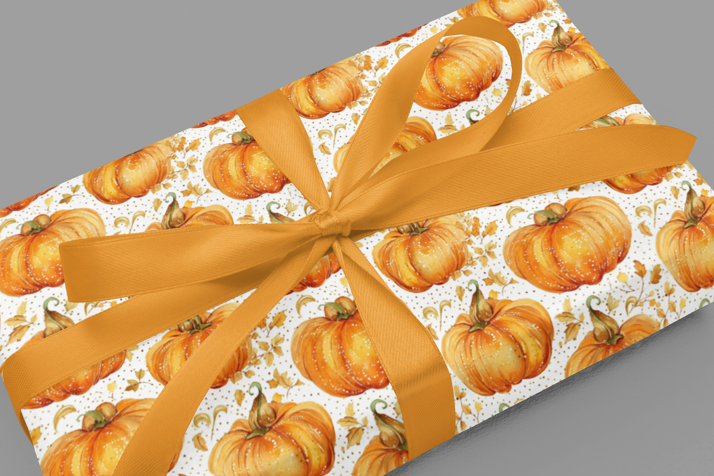 Fall Gift Wrap Holiday Wrapping Paper Roll Pumpkin Wrapping Paper 6 Foot Roll Gift Wrapping Paper Autumn Wrapping Paper