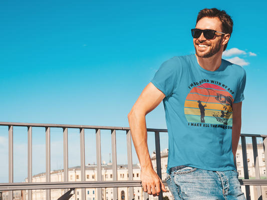 Funny Short Sleeve Fishing T-shirt for Men