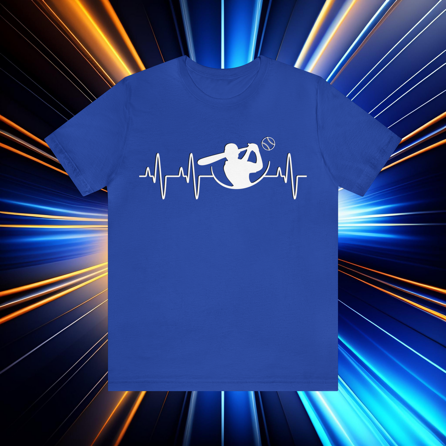 Baseball Heartbeat Graphic T-Shirt