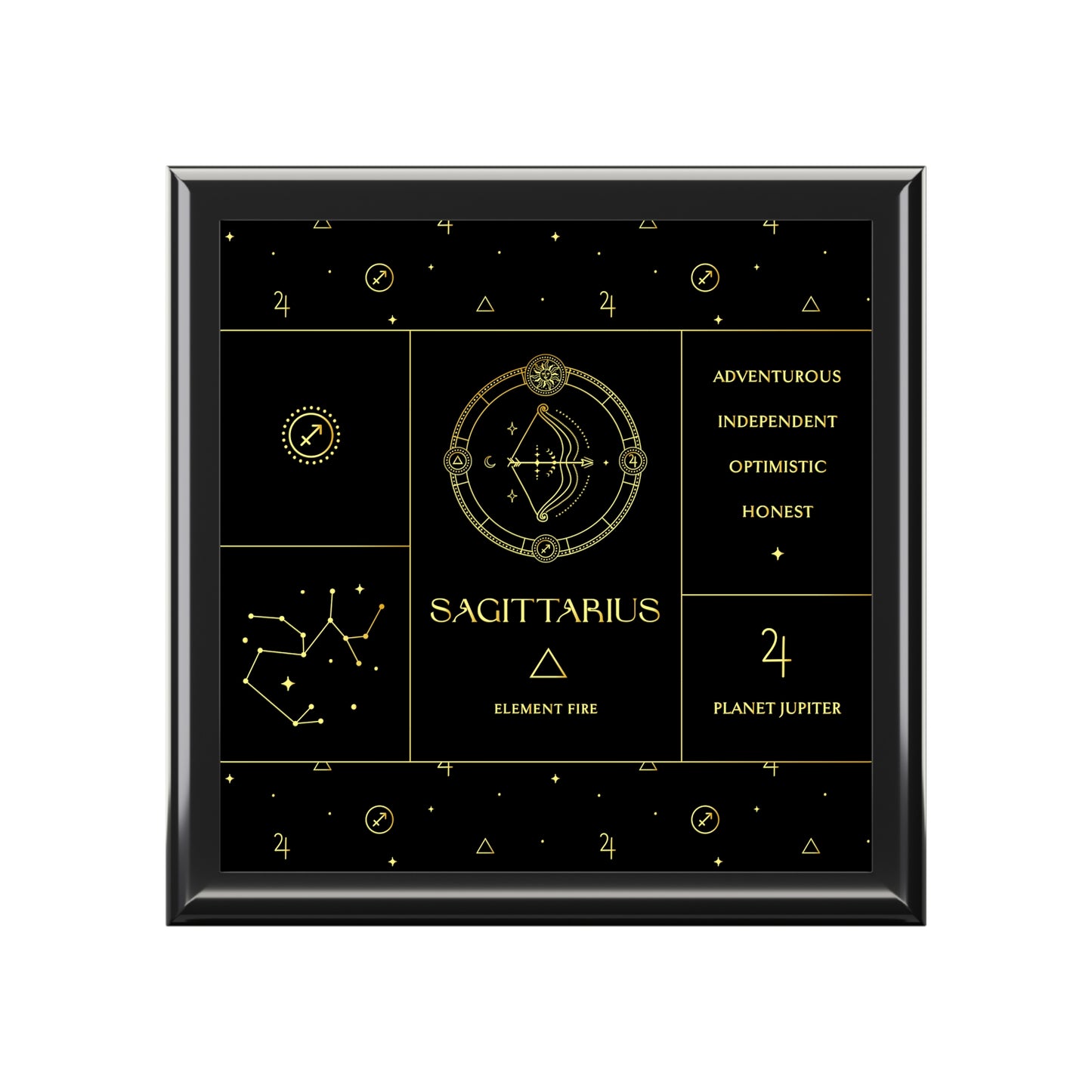 Sagittarius Jewelry Organizer Keepsake Box