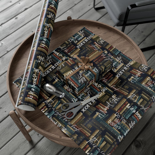 Reader Gift Wrapping Paper Book Lover Gift Wrap