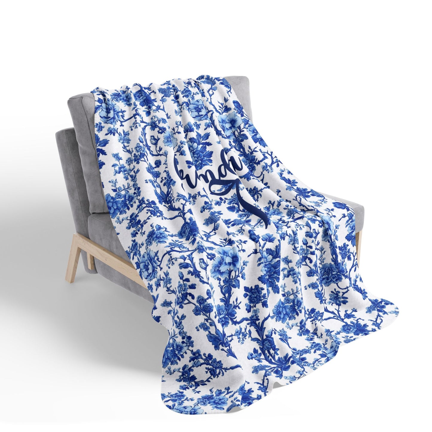 Personalized Coquette Chinoiserie Blanket