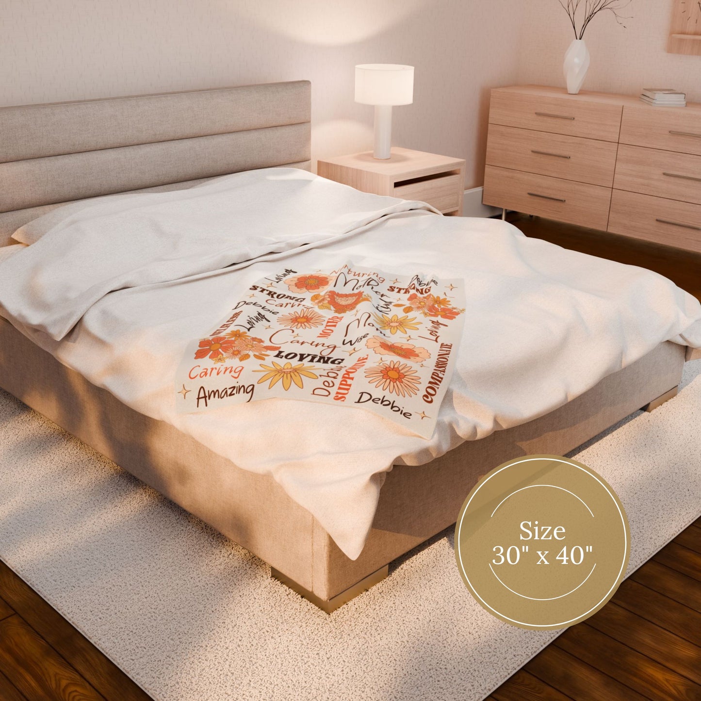 Personalized Mom Blanket Gift For Mother