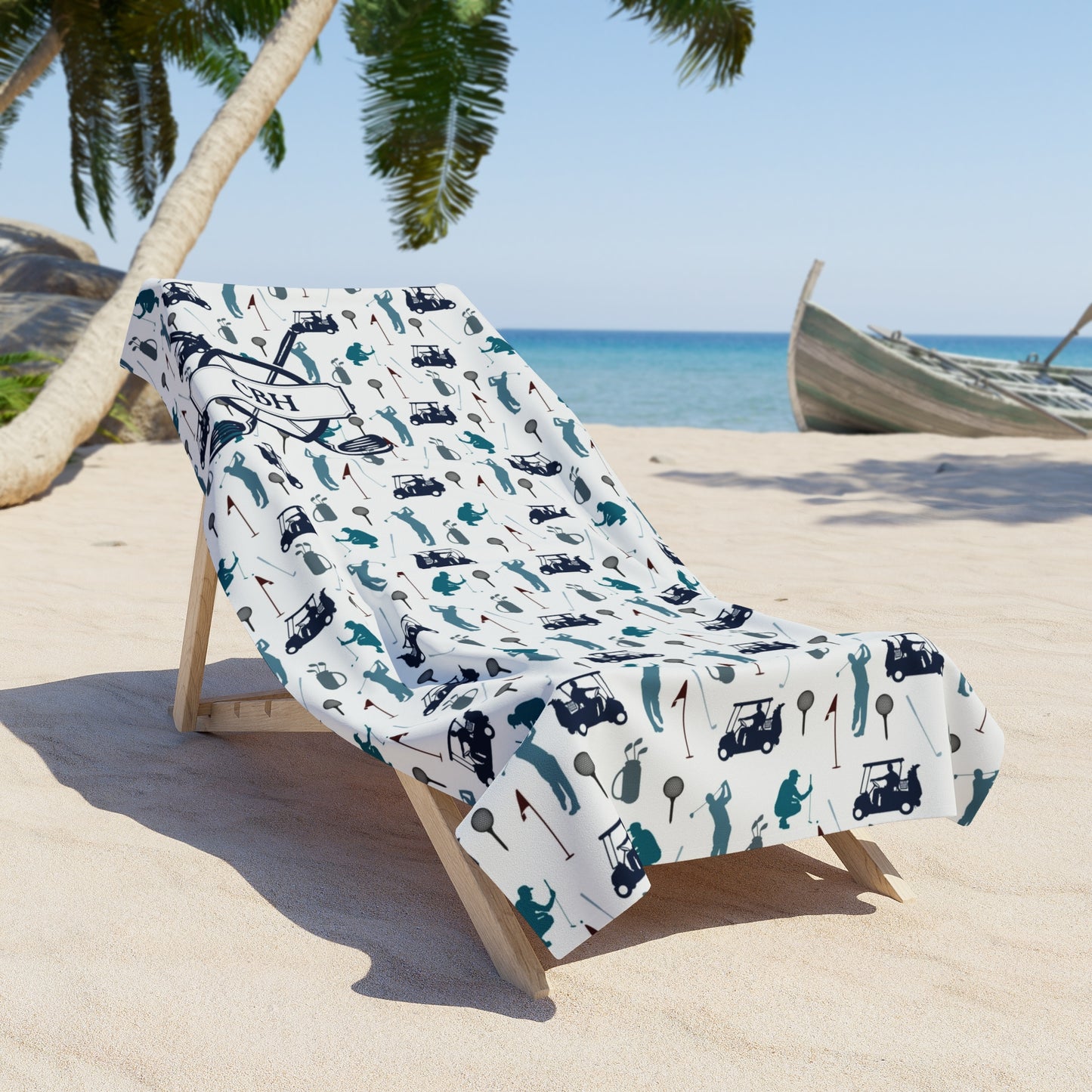 Personalized Golf Beach Towel
