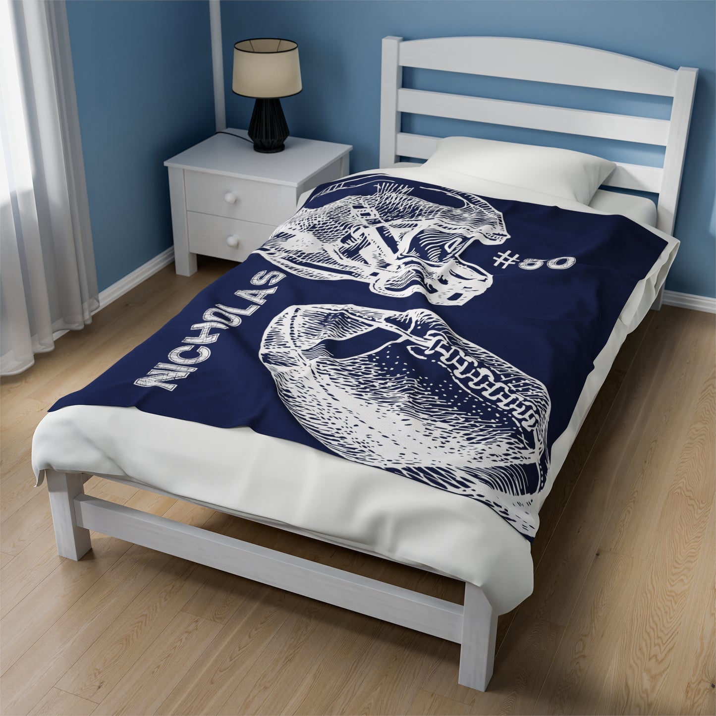 Custom Football Blanket Football Senior Gift