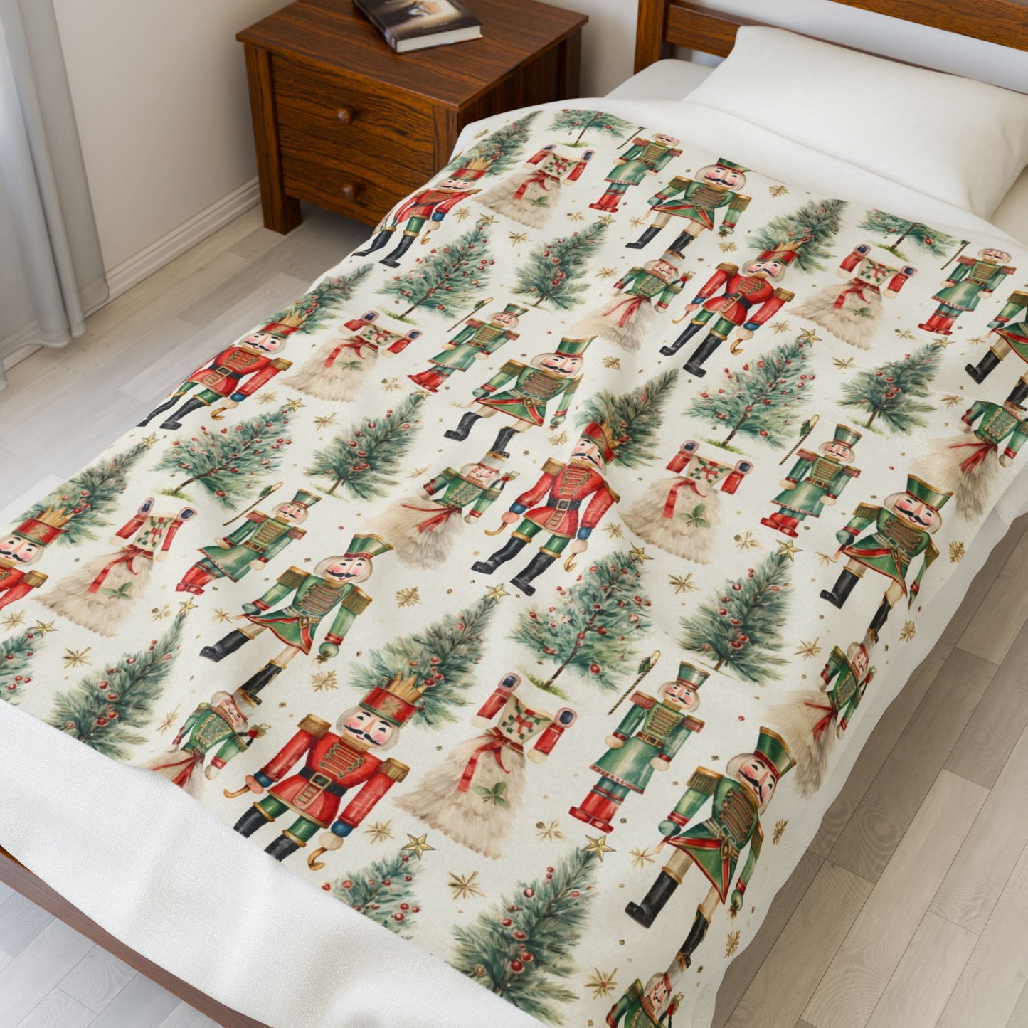 Nutcracker Holiday Throw Blanket