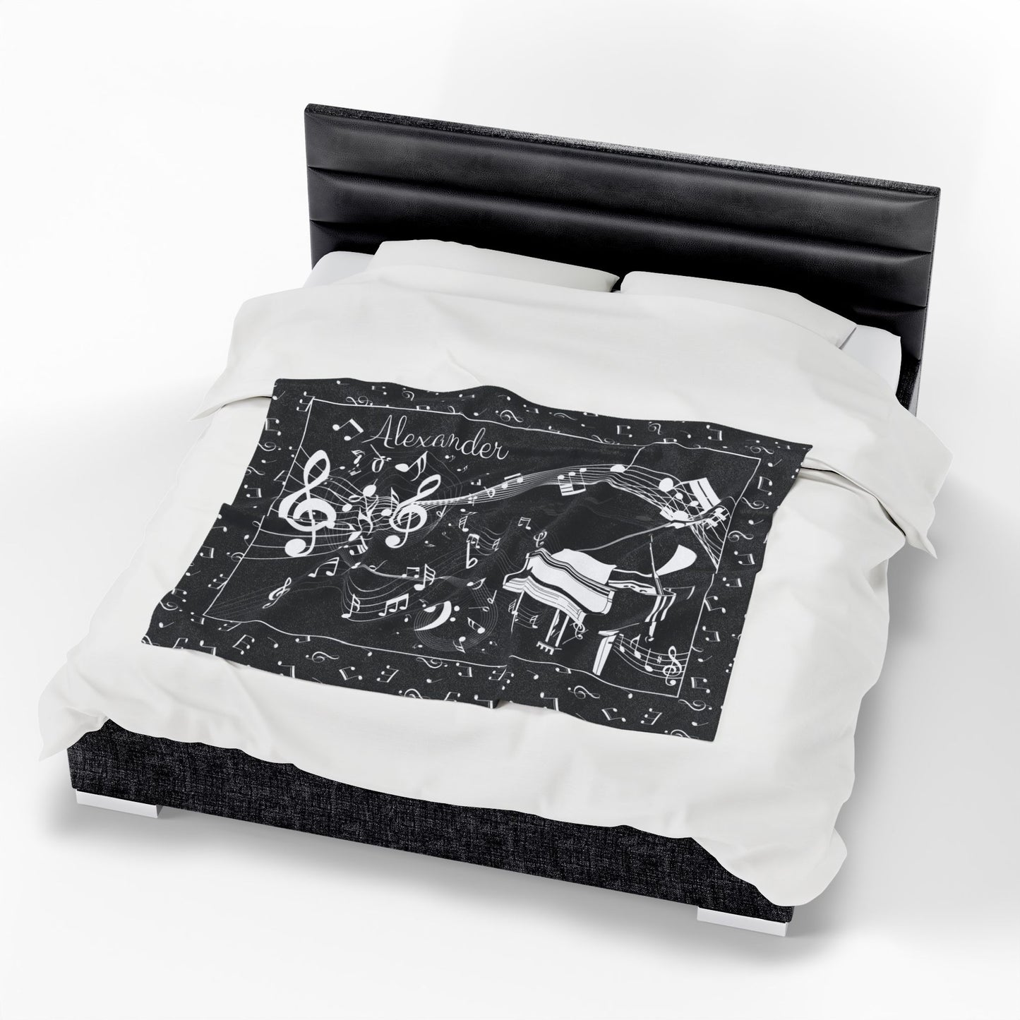 Personalized Piano Blanket