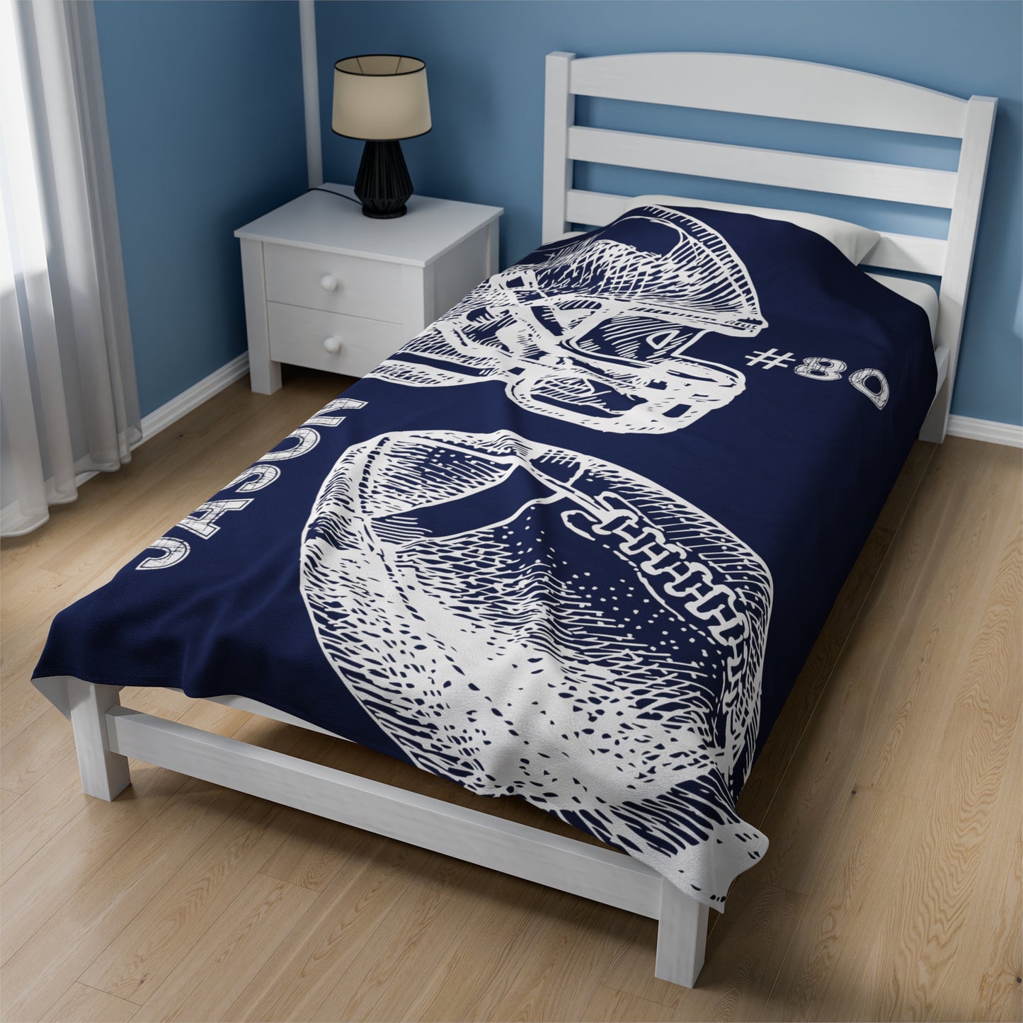 Custom Football Blanket Football Senior Gift