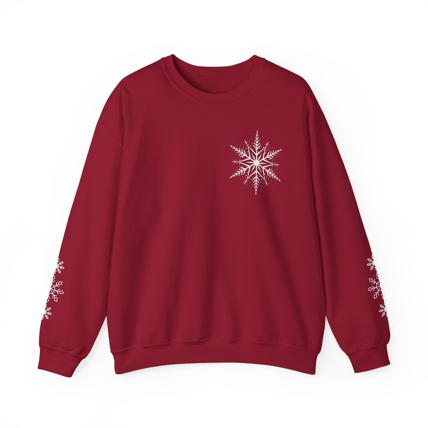 Snowflake Sweatshirt With Sleeve Design