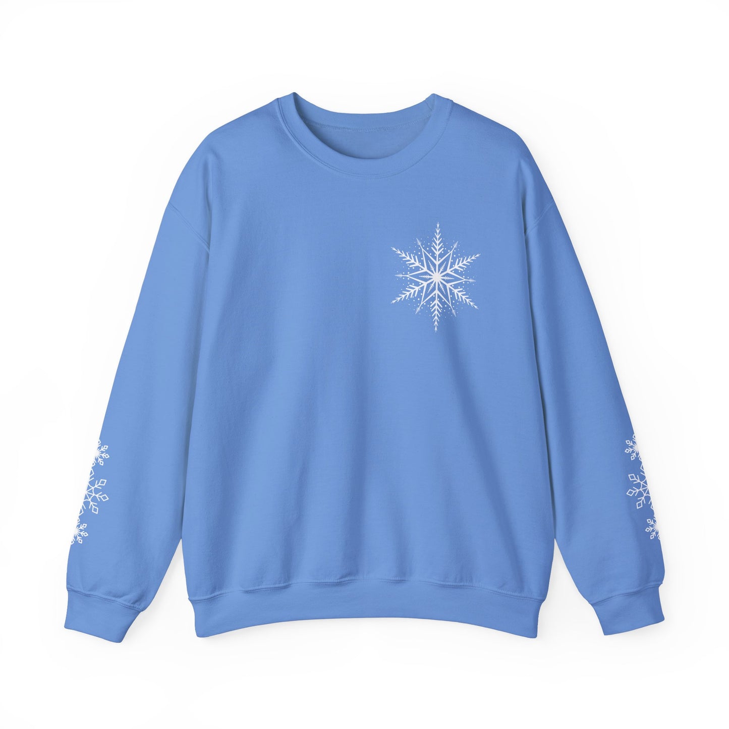 Snowflake Sweatshirt With Sleeve Design