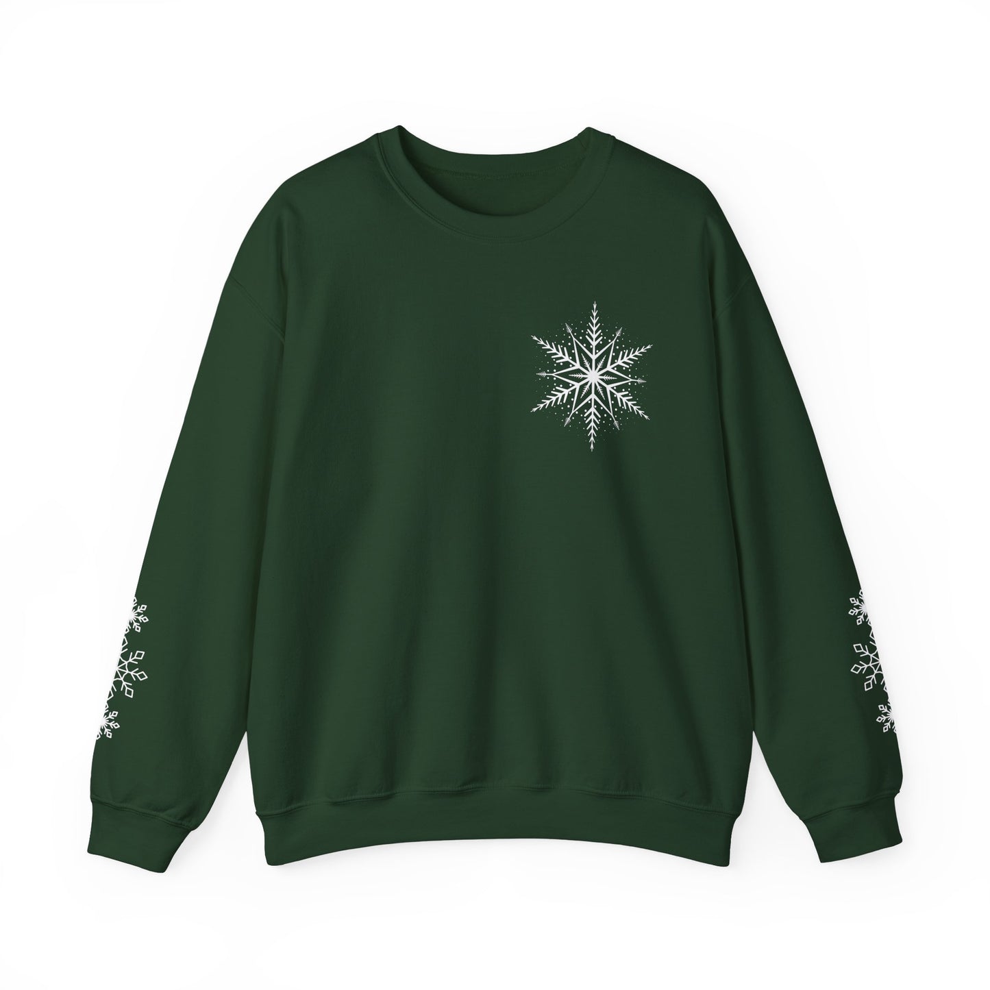 Snowflake Sweatshirt With Sleeve Design