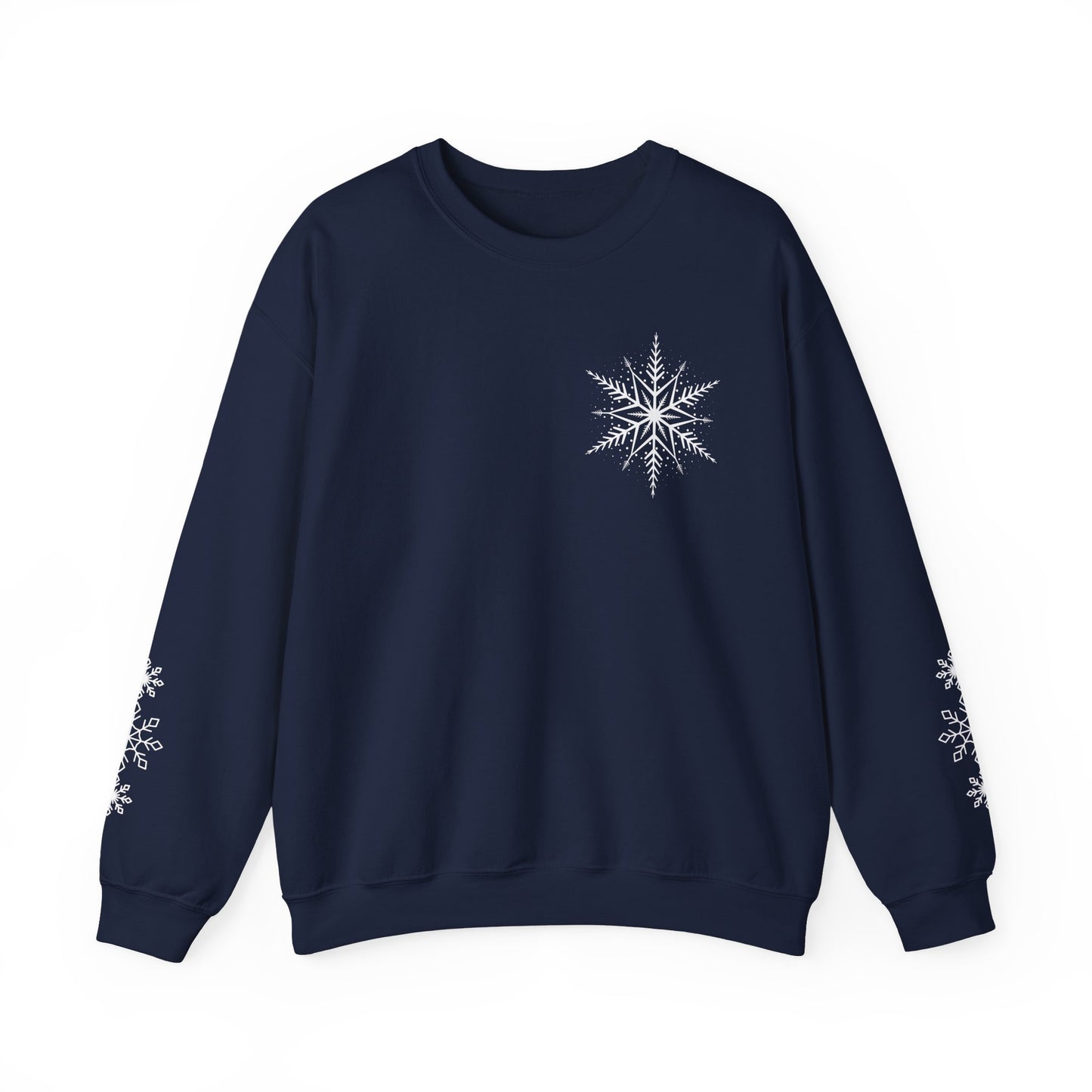 Snowflake Sweatshirt With Sleeve Design