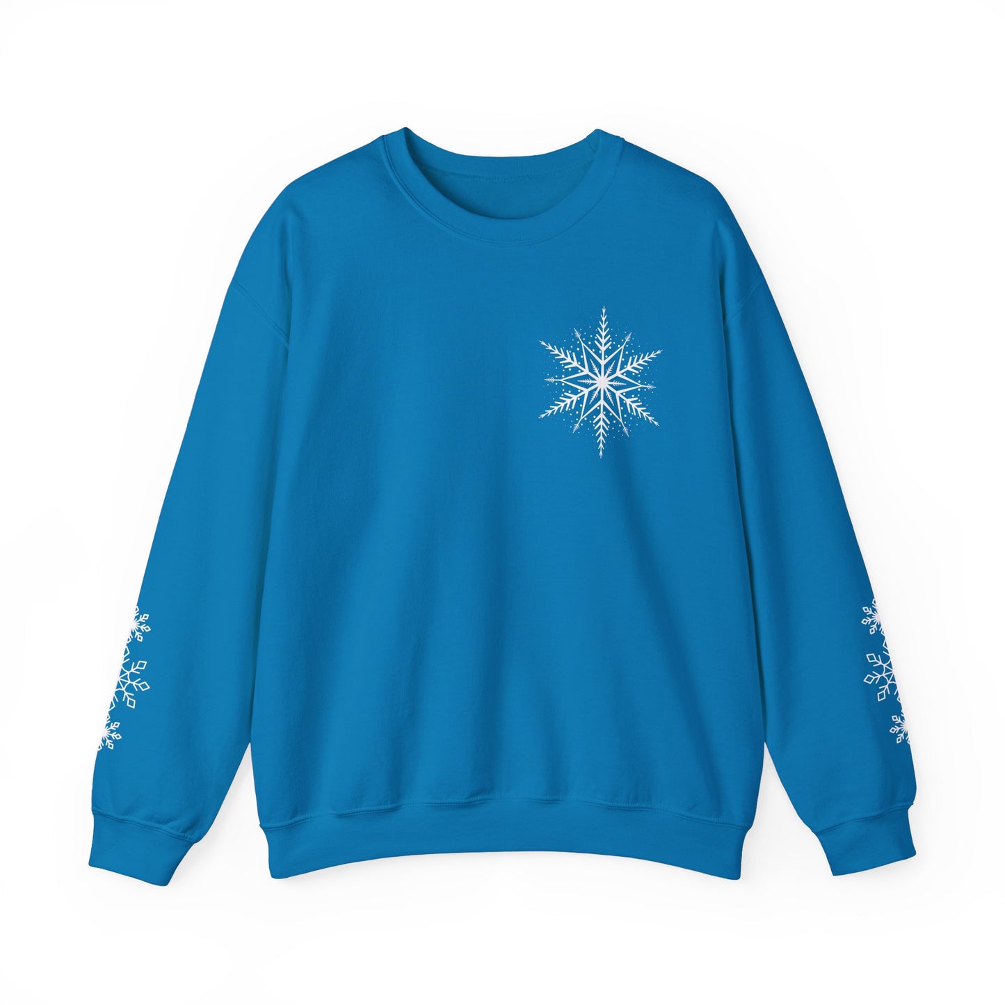 Snowflake Sweatshirt With Sleeve Design