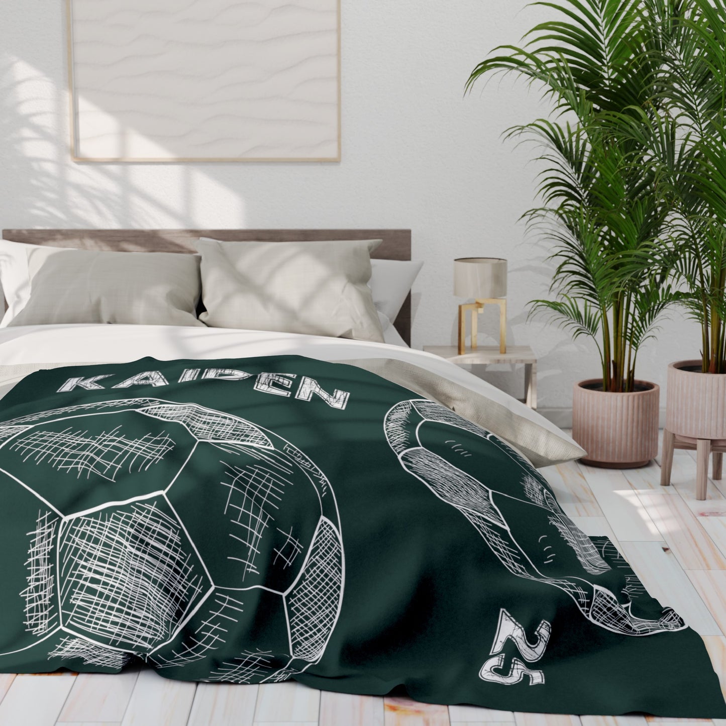 Personalized Soccer Blanket