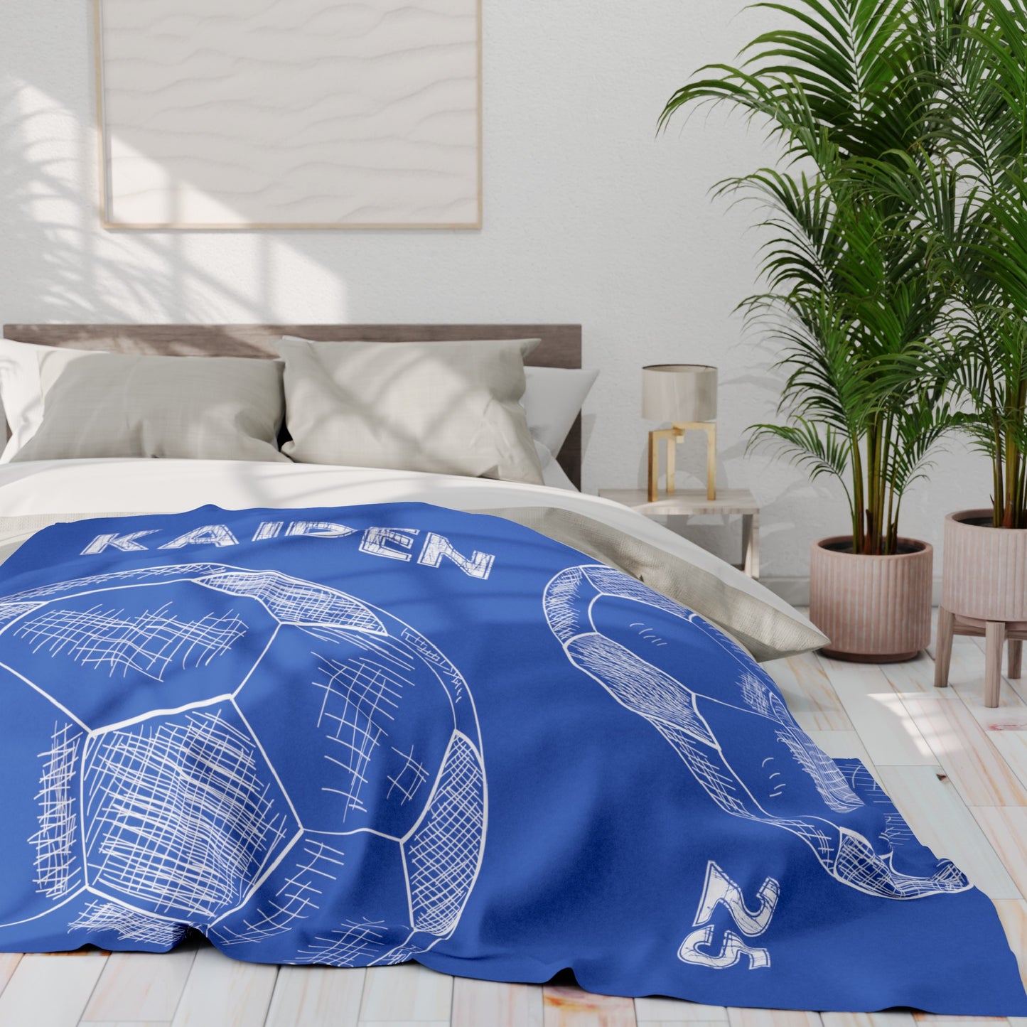 Personalized Soccer Blanket