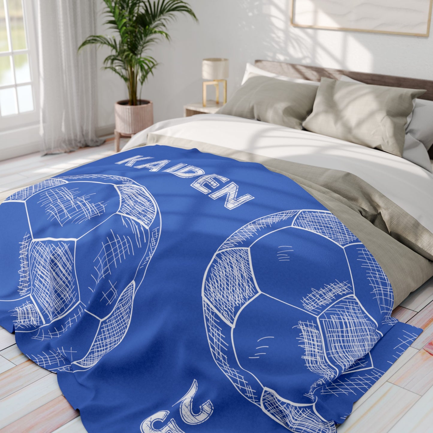 Personalized Soccer Blanket