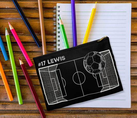 Custom Soccer Pencil Case