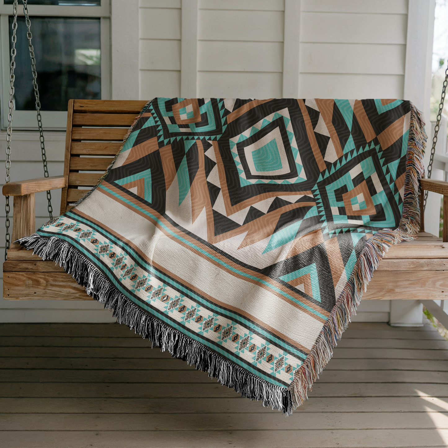 Custom Southwestern Woven Blanket