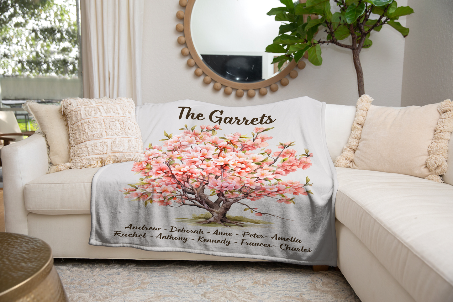 Personalized Family Tree Blanket