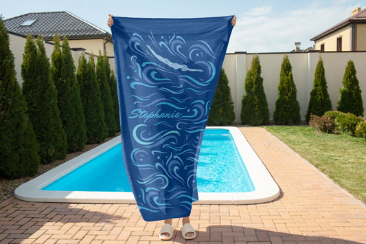 Personalized Swimmer Towel
