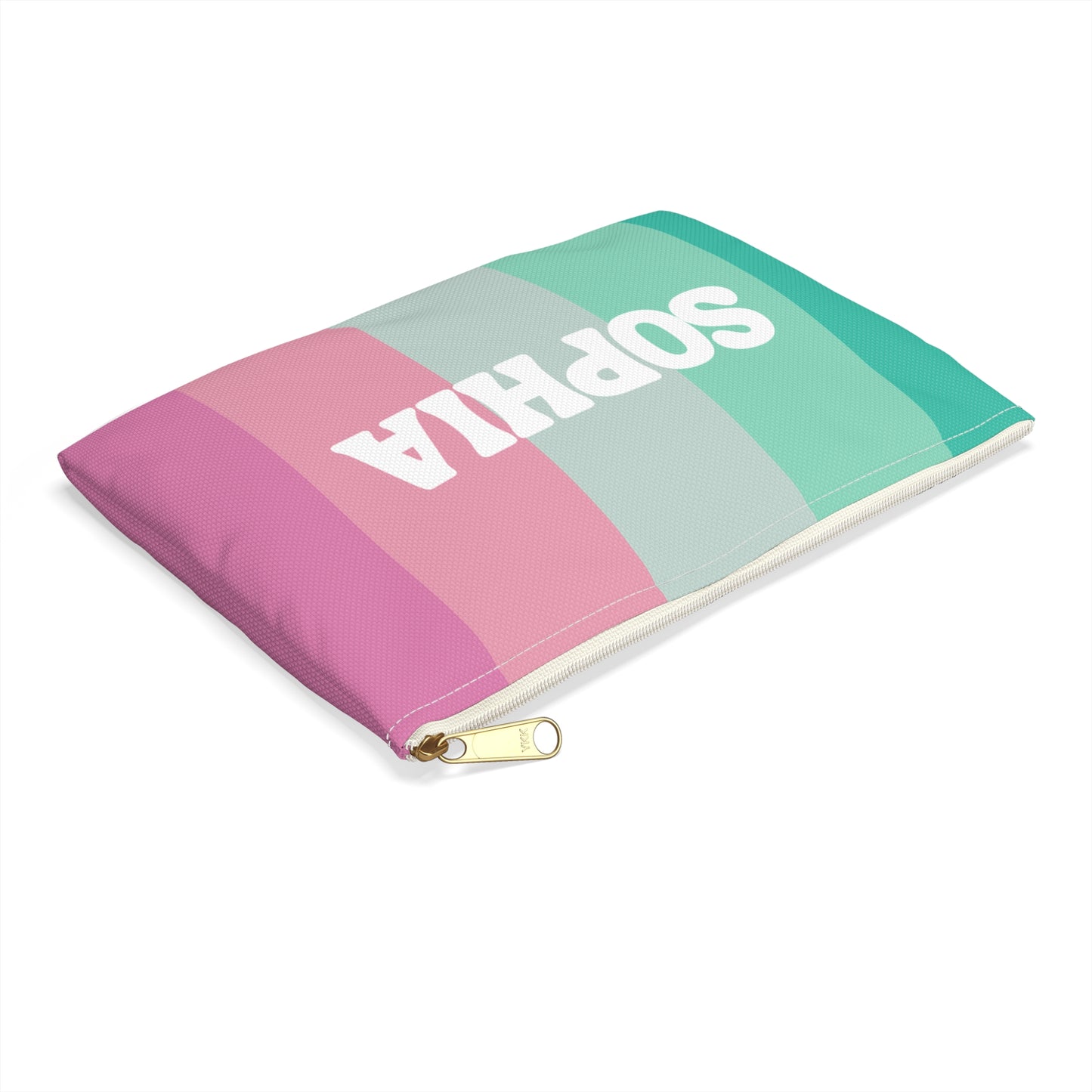Personalized Colorful Striped Pencil Case Custom Back to School Gift