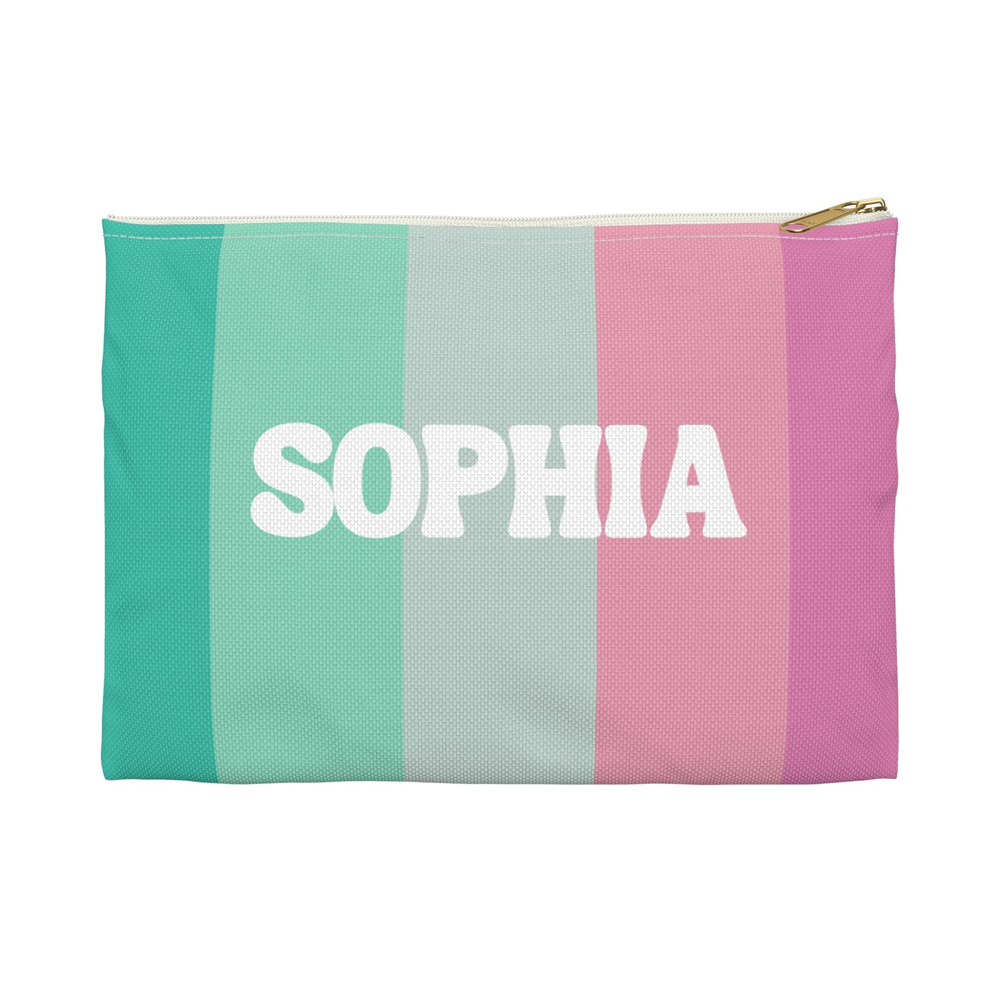 Personalized Colorful Striped Pencil Case Custom Back to School Gift