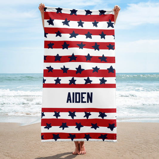 Personalized Beach Towel Custom Summer Gift